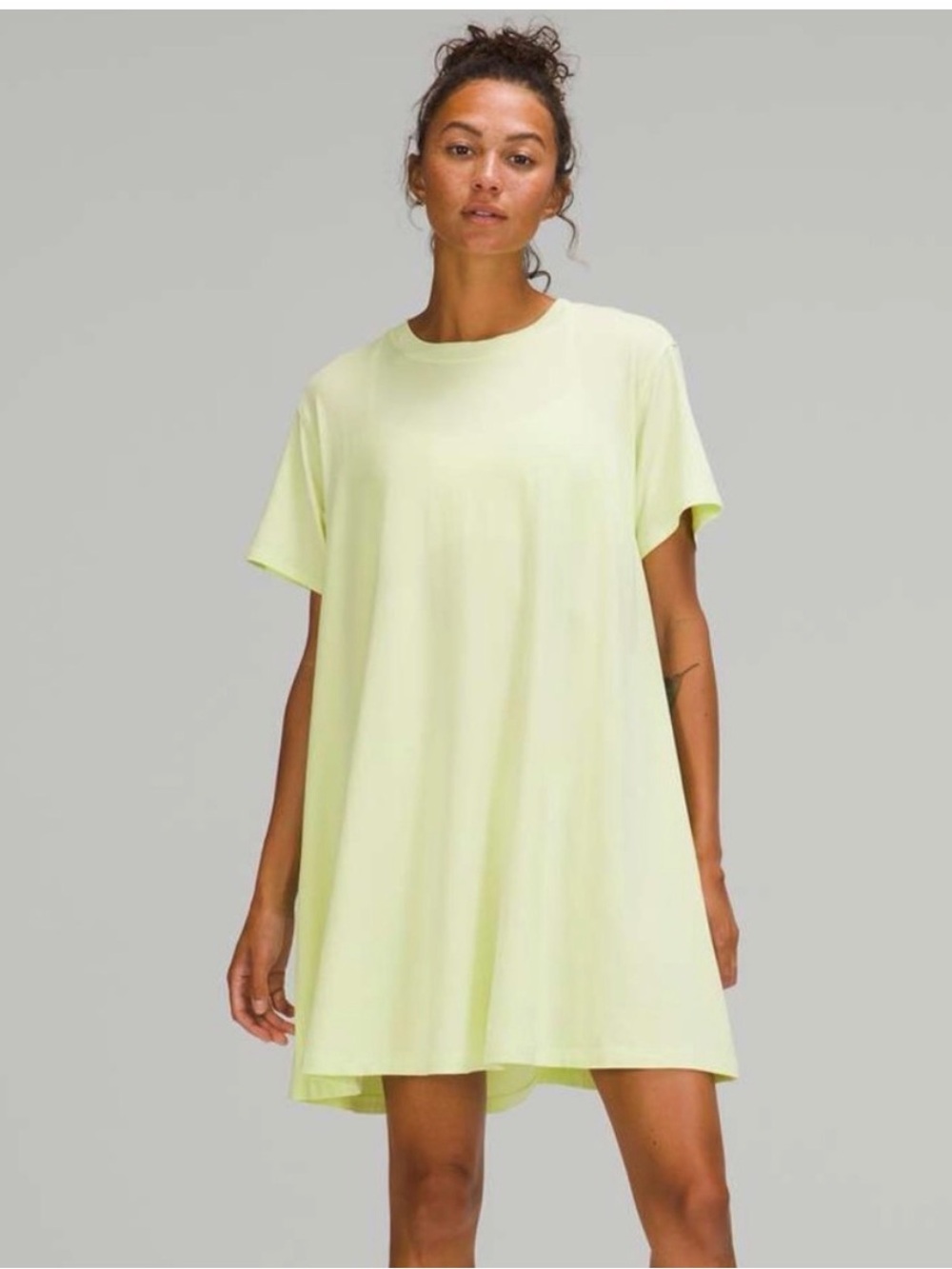 Lululemon All Yours T-Shirt Dress in Crispin Green